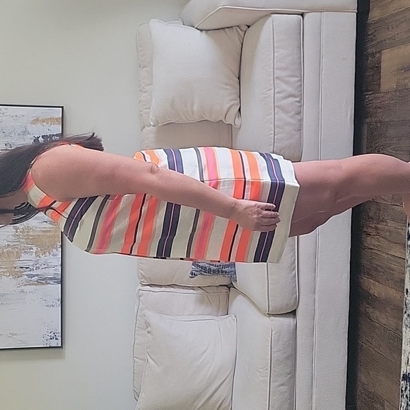 VILAGALLO BRIGHTLY STRIPED TUNIC DRESS SIZE 38(US 10) - Picture 2 of 11